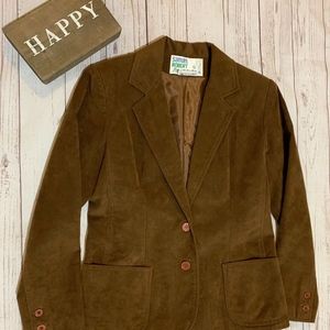 Samuel Robert Women’s Brown Suede Blazer Size 6